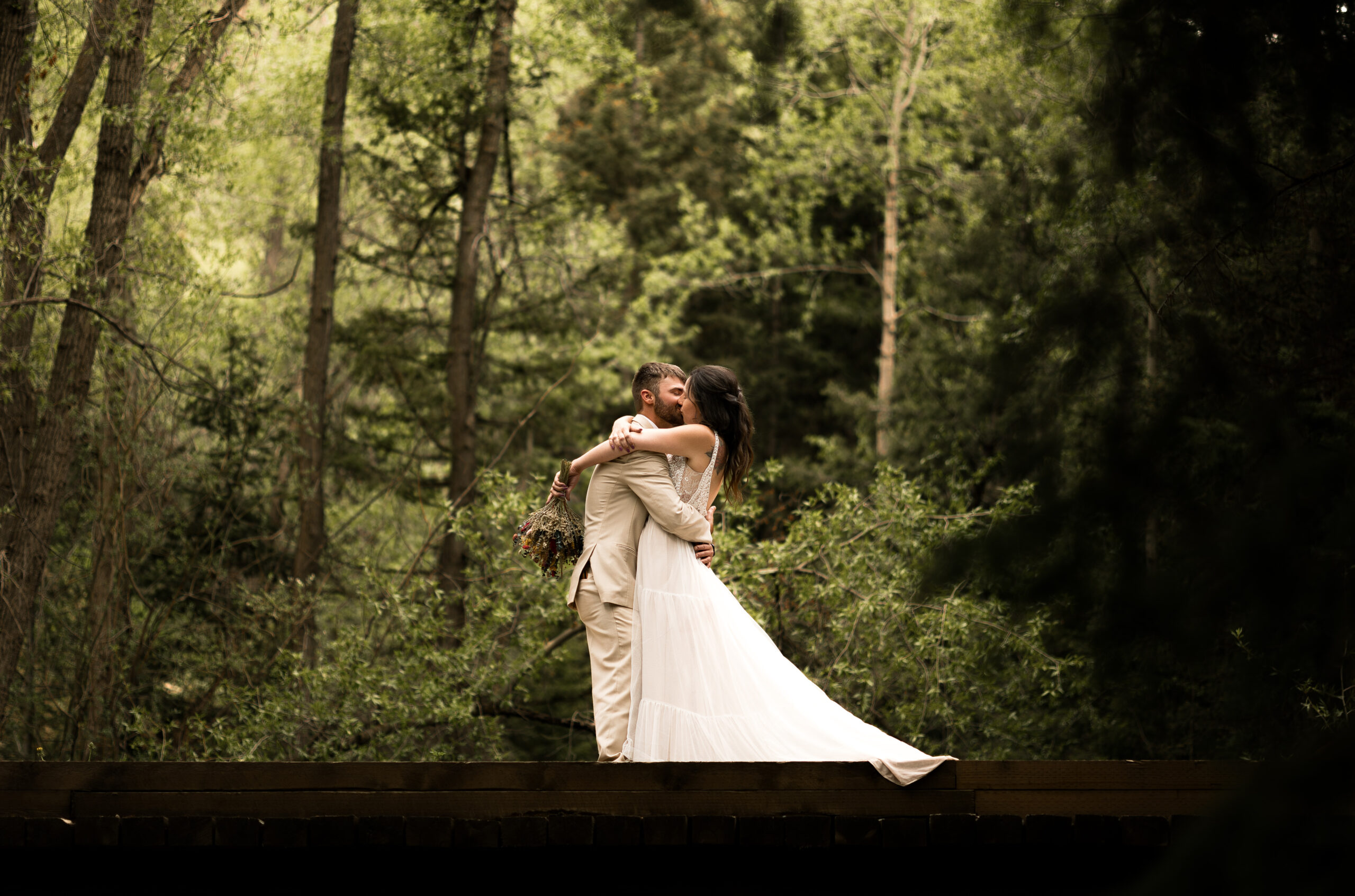 dreamy forest elopement